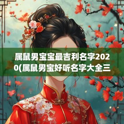 属鼠男宝宝最吉利名字2025(属鼠男宝好听名字大全三个字)