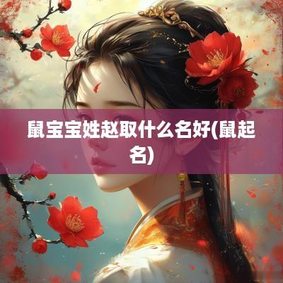 鼠宝宝姓赵取什么名好(鼠起名)