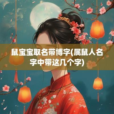鼠宝宝取名带博字(属鼠人名字中带这几个字)