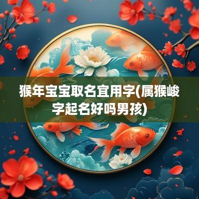 猴年宝宝取名宜用字(属猴峻字起名好吗男孩)