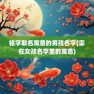 铭字取名寓意的男孩名字(宓在女孩名字里的寓意)