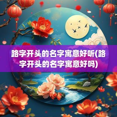 路字开头的名字寓意好听(路字开头的名字寓意好吗)