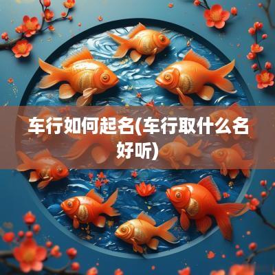 车行如何起名(车行取什么名好听)
