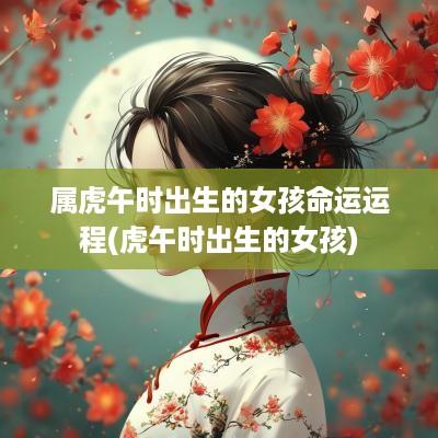 属虎午时出生的女孩命运运程(虎午时出生的女孩)