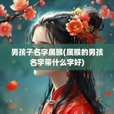 男孩子名字属猴(属猴的男孩名字带什么字好)