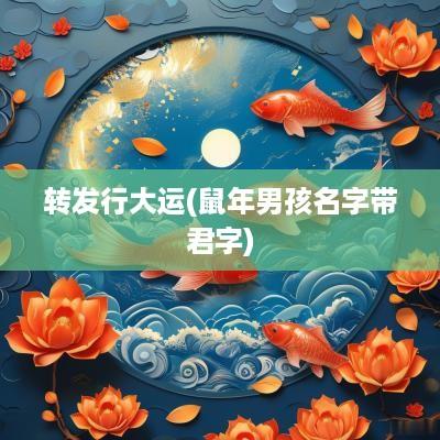 转发行大运(蛇年男孩名字带君字)