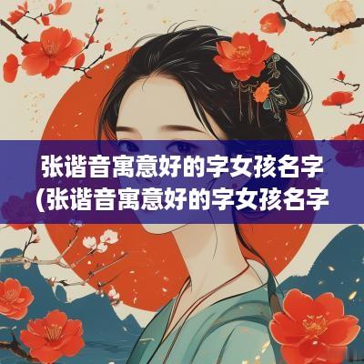 张谐音寓意好的字女孩名字(张谐音寓意好的字女孩名字有哪些)