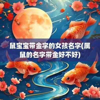 鼠宝宝带金字的女孩名字(属鼠的名字带金好不好)