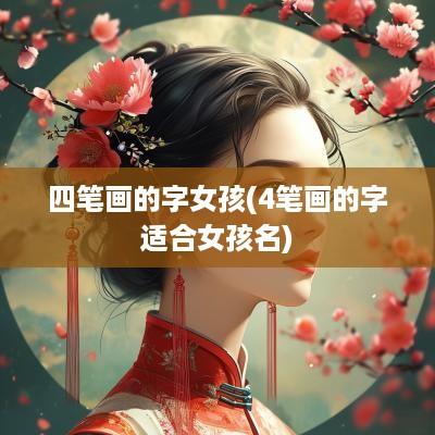 四笔画的字女孩(4笔画的字适合女孩名)