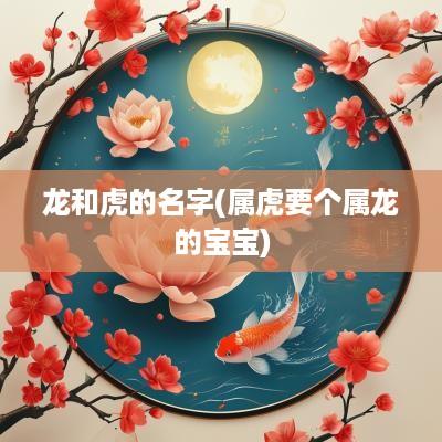 龙和虎的名字(属虎要个属龙的宝宝)