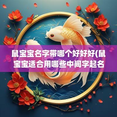 鼠宝宝名字带哪个好好好(鼠宝宝适合用哪些中间字起名)