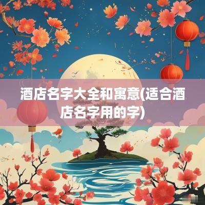 酒店名字大全和寓意(适合酒店名字用的字)
