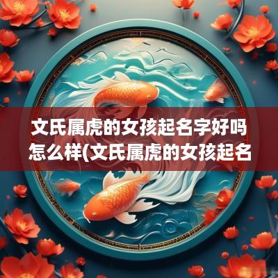 文氏属虎的女孩起名字好吗怎么样(文氏属虎的女孩起名字好吗)