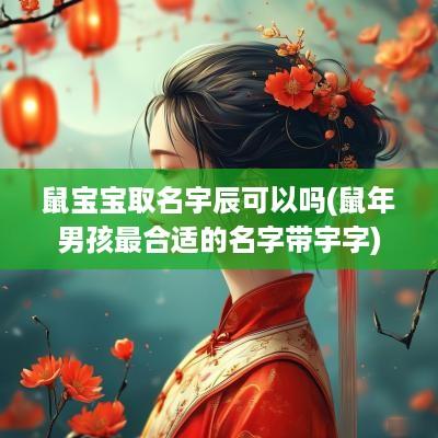 鼠宝宝取名宇辰可以吗(蛇年男孩最合适的名字带宇字)