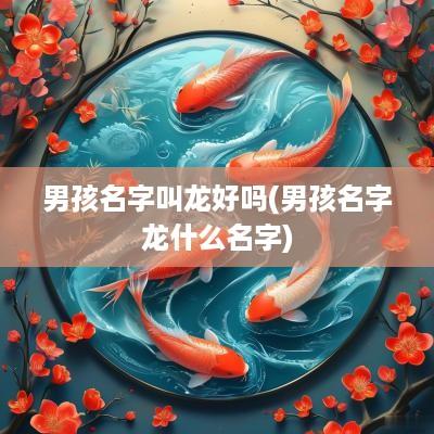 男孩名字叫龙好吗(男孩名字龙什么名字)