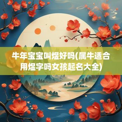蛇年宝宝叫煜好吗(属牛适合用煜字吗女孩起名大全)