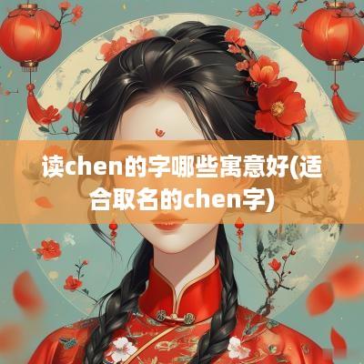 读chen的字哪些寓意好(适合取名的chen字)