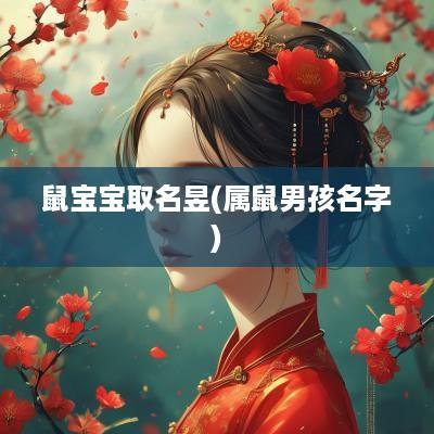 鼠宝宝取名昱(属鼠男孩名字)