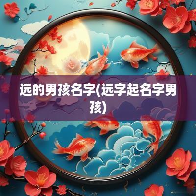 远的男孩名字(远字起名字男孩)
