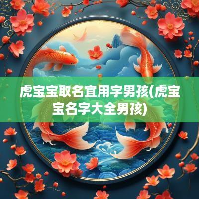 虎宝宝取名宜用字男孩(虎宝宝名字大全男孩)