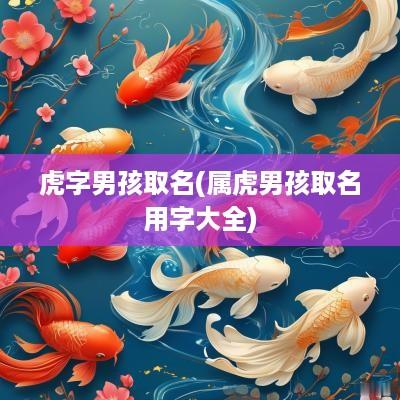 虎字男孩取名(属虎男孩取名用字大全)