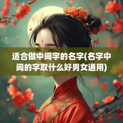 适合做中间字的名字(名字中间的字取什么好男女通用)