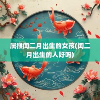 属猴闰二月出生的女孩(闰二月出生的人好吗)