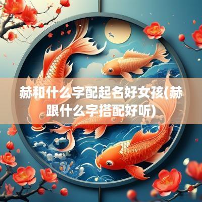 赫和什么字配起名好女孩(赫跟什么字搭配好听)