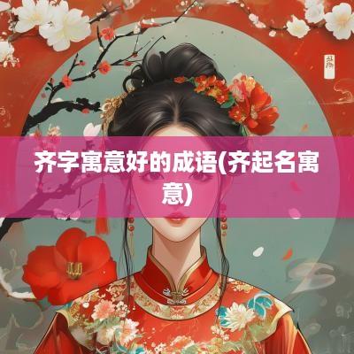 齐字寓意好的成语(齐起名寓意)