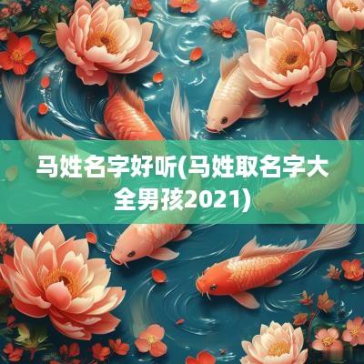 马姓名字好听(马姓取名字大全男孩2025)