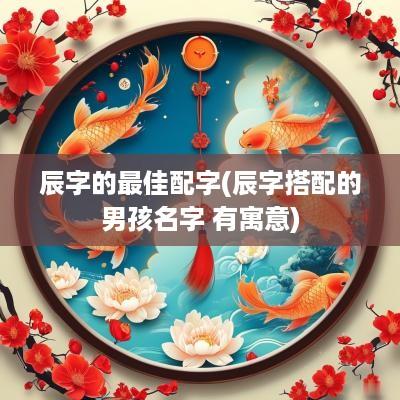 辰字的最佳配字(辰字搭配的男孩名字 有寓意)