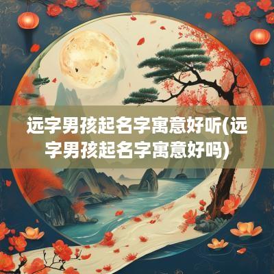 远字男孩起名字寓意好听(远字男孩起名字寓意好吗)
