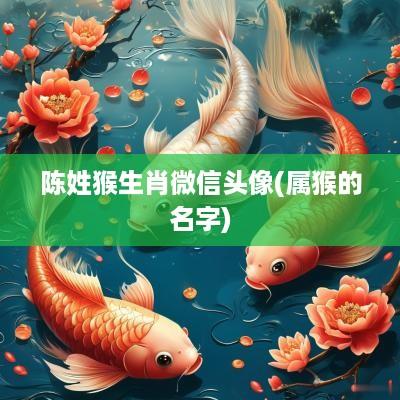 陈姓猴生肖微信头像(属猴的名字)