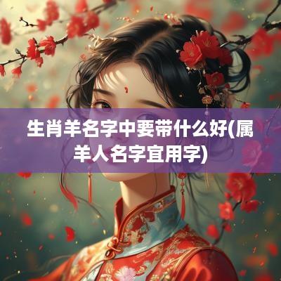生肖羊名字中要带什么好(属羊人名字宜用字)