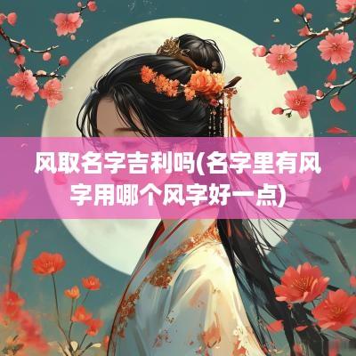 风取名字吉利吗(名字里有风字用哪个风字好一点)
