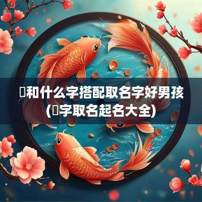 珣和什么字搭配取名字好男孩(珣字取名起名大全)