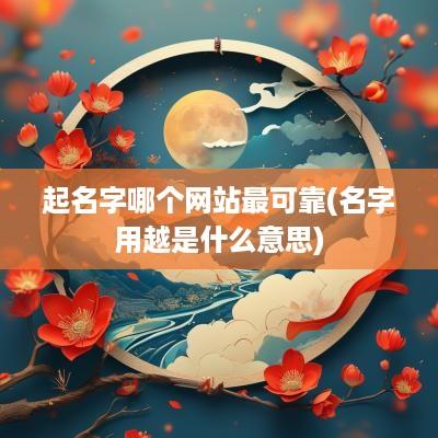 起名字哪个网站最可靠(名字用越是什么意思)