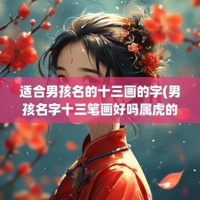 适合男孩名的十三画的字(男孩名字十三笔画好吗属虎的)