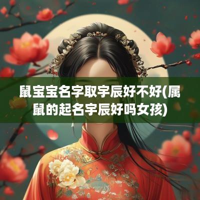 鼠宝宝名字取宇辰好不好(属鼠的起名宇辰好吗女孩)