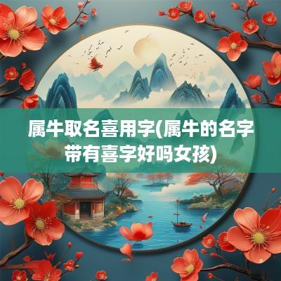 属牛取名喜用字(属牛的名字带有喜字好吗女孩)