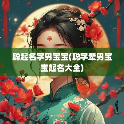 聪起名字男宝宝(聪字辈男宝宝起名大全)