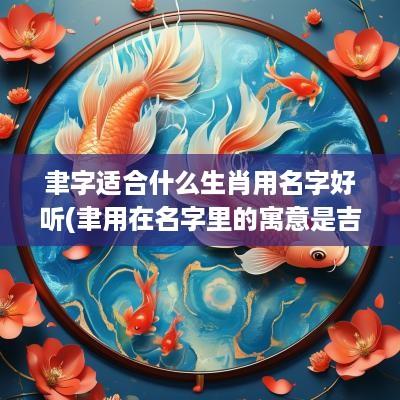 聿字适合什么生肖用名字好听(聿用在名字里的寓意是吉还是凶好不好)