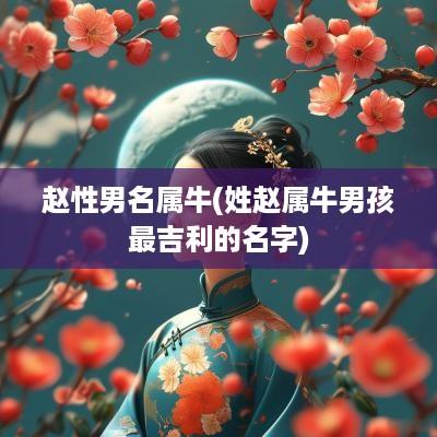 赵性男名属牛(姓赵属牛男孩最吉利的名字)