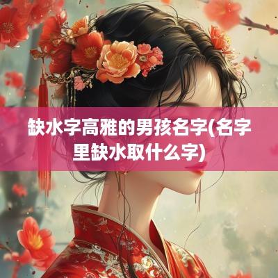 缺水字高雅的男孩名字(名字里缺水取什么字)