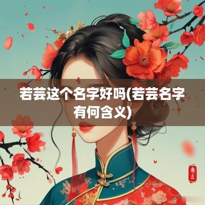 若芸这个名字好吗(若芸名字有何含义)