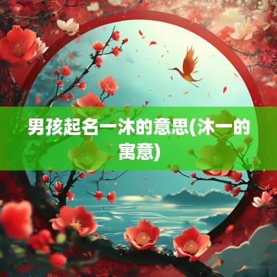 男孩起名一沐的意思(沐一的寓意)