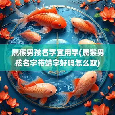 属猴男孩名字宜用字(属猴男孩名字带靖字好吗怎么取)