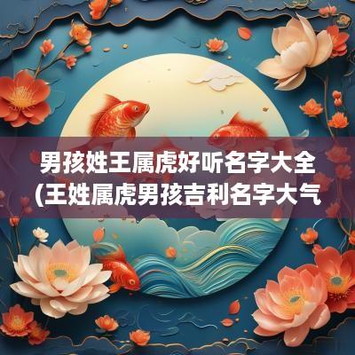 男孩姓王属虎好听名字大全(王姓属虎男孩吉利名字大气)