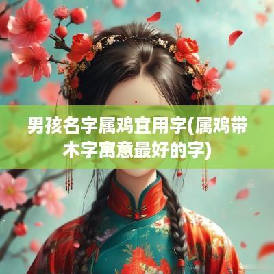 男孩名字属鸡宜用字(属鸡带木字寓意最好的字)