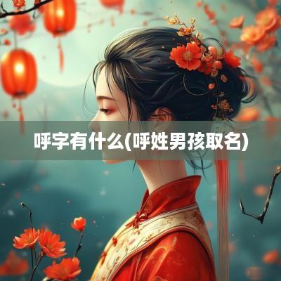 呼字有什么(呼姓男孩取名)
